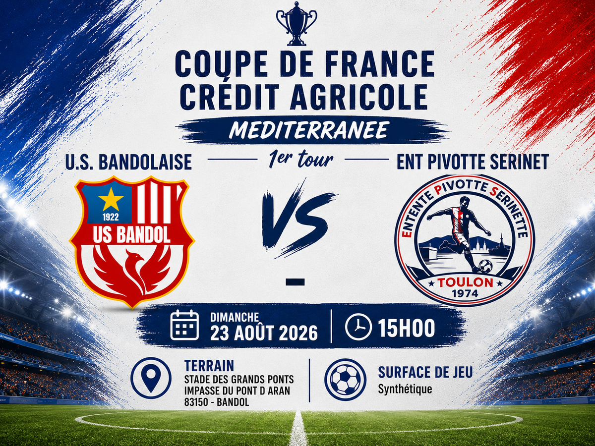 LE TIRAGE DU PREMIER TOUR DE COUPE DE FRANCE CRÉDIT AGRICOLE A ÉTÉ EFFECTUÉ