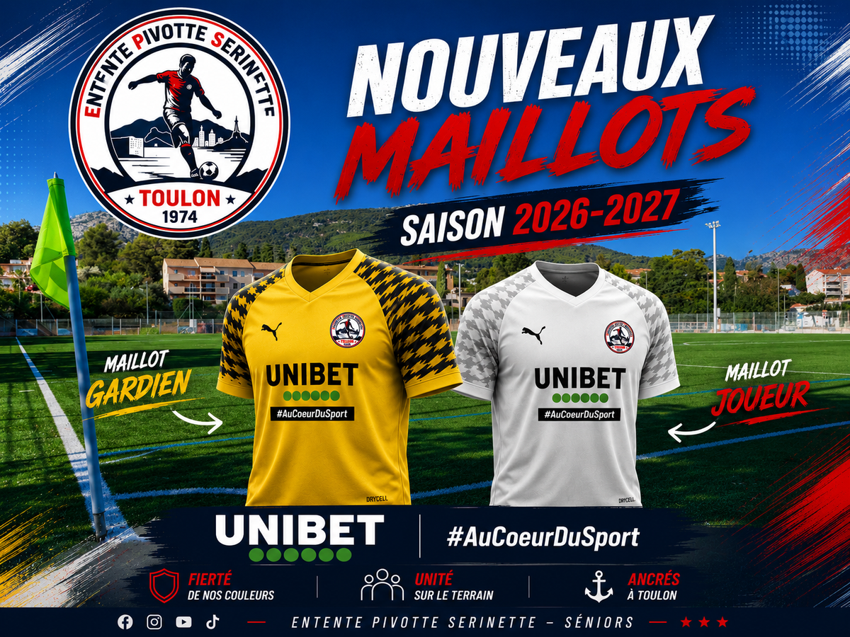 PRÉSENTATION DU MAILLOT SENIORS 2026 / 2027
